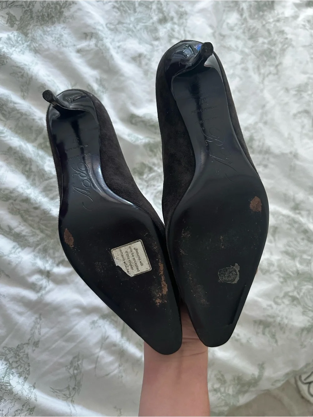 Roger Vivier Trompette Suede Pumps